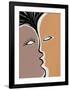 Face to Face 2-Design Fabrikken-Framed Art Print