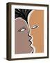 Face to Face 2-Design Fabrikken-Framed Art Print