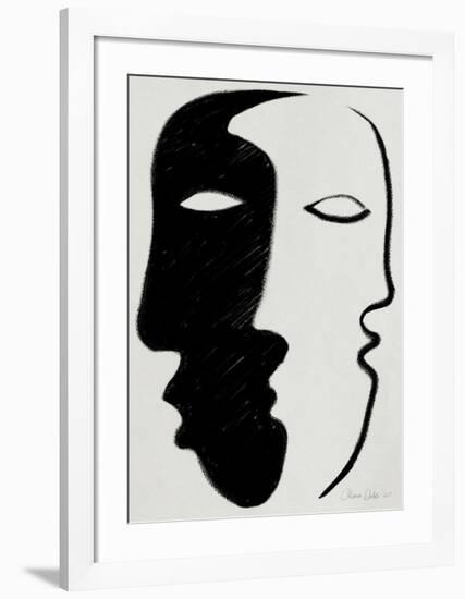 Face to Face-Design Fabrikken-Framed Art Print