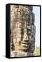 Face Towers in Bayon Temple in Angkor Thom-Michael Nolan-Framed Stretched Canvas