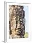 Face Towers in Bayon Temple in Angkor Thom-Michael Nolan-Framed Photographic Print