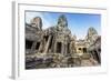 Face Towers in Bayon Temple in Angkor Thom-Michael Nolan-Framed Photographic Print