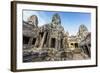 Face Towers in Bayon Temple in Angkor Thom-Michael Nolan-Framed Photographic Print