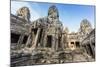 Face Towers in Bayon Temple in Angkor Thom-Michael Nolan-Mounted Photographic Print