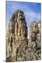 Face Towers in Bayon Temple in Angkor Thom-Michael Nolan-Mounted Photographic Print