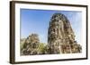 Face Towers in Bayon Temple in Angkor Thom-Michael Nolan-Framed Photographic Print