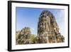 Face Towers in Bayon Temple in Angkor Thom-Michael Nolan-Framed Photographic Print