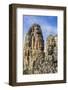 Face Towers in Bayon Temple in Angkor Thom-Michael Nolan-Framed Photographic Print