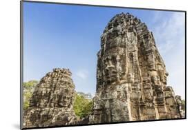 Face Towers in Bayon Temple in Angkor Thom-Michael Nolan-Mounted Photographic Print