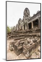 Face Towers in Bayon Temple in Angkor Thom-Michael Nolan-Mounted Photographic Print