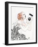 Face Your Fears-Mydeadpony-Framed Art Print