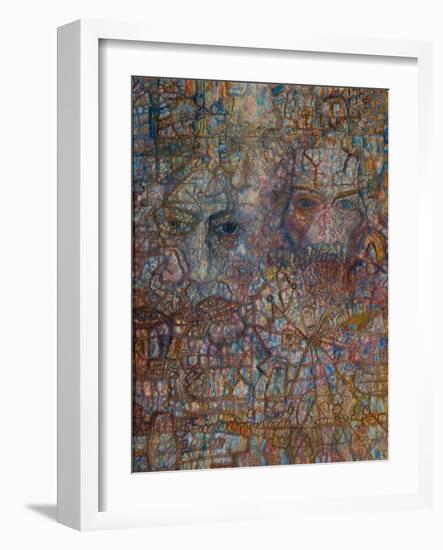 Faces, 1940-Pavel Nikolayevich Filonov-Framed Giclee Print