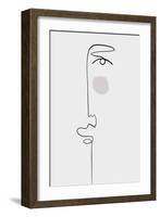 Faces 1-Design Fabrikken-Framed Art Print