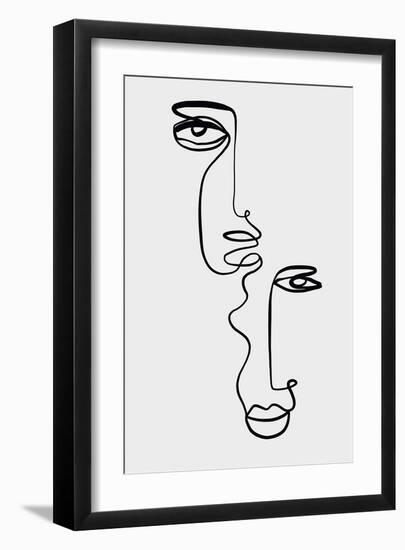 Faces 2-Design Fabrikken-Framed Art Print