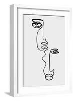Faces 2-Design Fabrikken-Framed Art Print