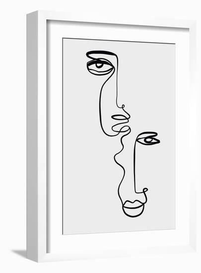 Faces 2-Design Fabrikken-Framed Art Print