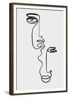 Faces 2-Design Fabrikken-Framed Art Print