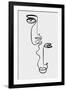 Faces 2-Design Fabrikken-Framed Art Print