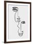 Faces 2-Design Fabrikken-Framed Art Print