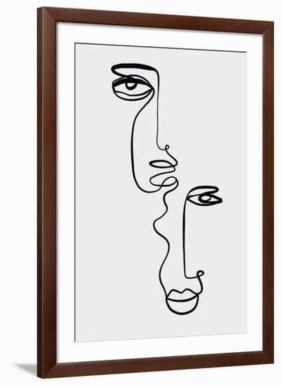 Faces 2-Design Fabrikken-Framed Art Print