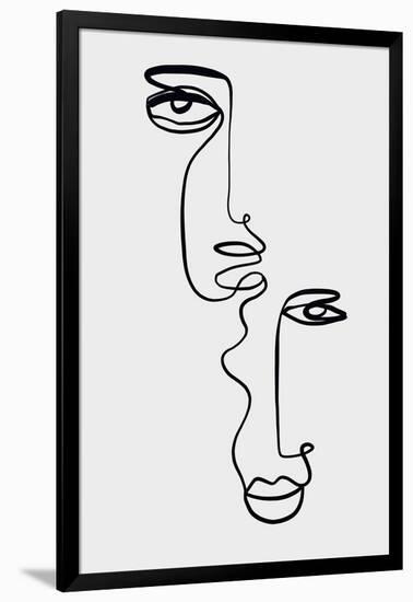 Faces 2-Design Fabrikken-Framed Art Print