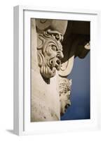 Faces in Architecture - Pont Neuf, Paris - Detail-Robert ODea-Framed Photographic Print