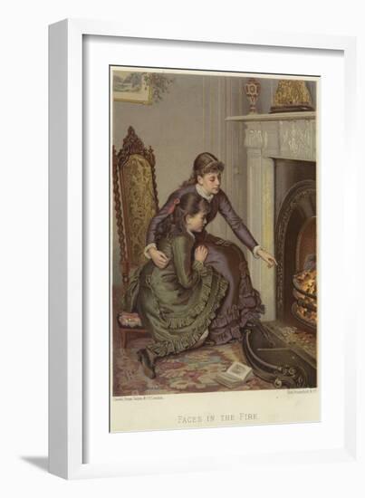 Faces in the Fire-Ernest Gustave Girardot-Framed Giclee Print