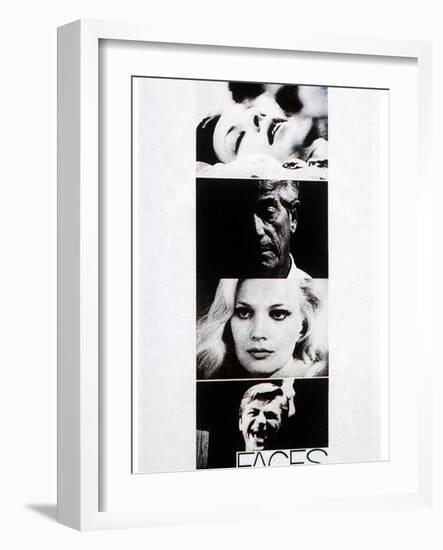 Faces, John Marley, Gena Rowlands, Seymour Cassel, 1968-null-Framed Photo