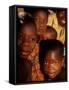 Faces of Ghanaian Children, Kabile, Brong-Ahafo Region, Ghana-Alison Jones-Framed Stretched Canvas