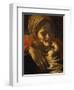 Faces of Madonna and Child, from Adoration of the Shepherds (Detail)-Caravaggio-Framed Giclee Print