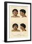 Faces of Racial Types, Botocudo Tribe-null-Framed Art Print