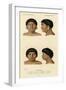 Faces of Racial Types, Botocudo Tribe-null-Framed Art Print