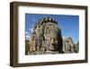 Faces Thought to Depict Bodhisattva Avalokiteshvara, Angkor World Heritage Site-David Wall-Framed Photographic Print