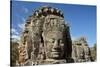 Faces Thought to Depict Bodhisattva Avalokiteshvara, Angkor World Heritage Site-David Wall-Stretched Canvas
