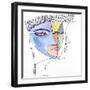 Faces V-Diana Ong-Framed Giclee Print