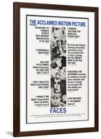 Faces-null-Framed Art Print