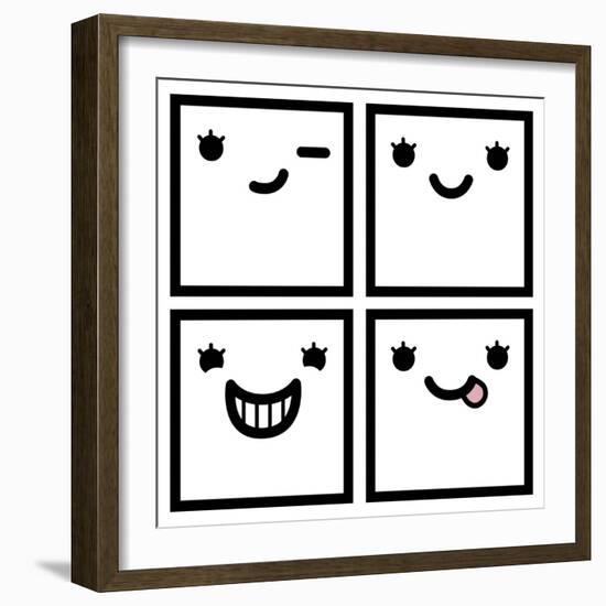 Faces-Enrique Rodriguez Jr.-Framed Art Print