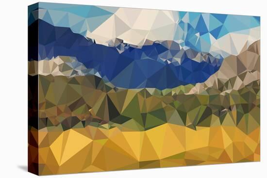 Faceted Valley-THE Studio-Stretched Canvas