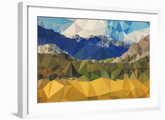 Faceted Valley-THE Studio-Framed Giclee Print