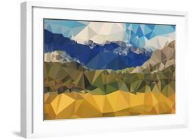 Faceted Valley-THE Studio-Framed Giclee Print
