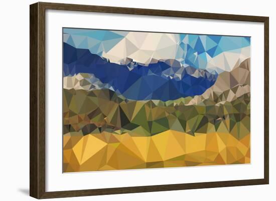 Faceted Valley-THE Studio-Framed Giclee Print