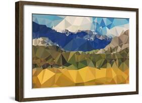 Faceted Valley-THE Studio-Framed Giclee Print