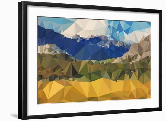 Faceted Valley-THE Studio-Framed Giclee Print