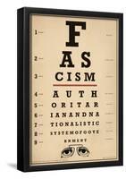 Facism Eye Chart-null-Framed Poster