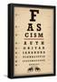 Facism Eye Chart-null-Framed Poster