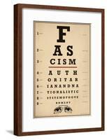 Facism Eye Chart-null-Framed Poster