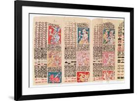 Facsimile Copy of a Page of the Dresden Codex-null-Framed Giclee Print
