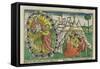 Facsimile Copy of Exodus 20 1-5 Moses Receiving the Ten Commandments-null-Framed Stretched Canvas