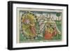 Facsimile Copy of Exodus 20 1-5 Moses Receiving the Ten Commandments-null-Framed Giclee Print
