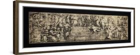 Facsimile Copy of the Cartoon for 'The School of Athens'-Raphael-Framed Giclee Print